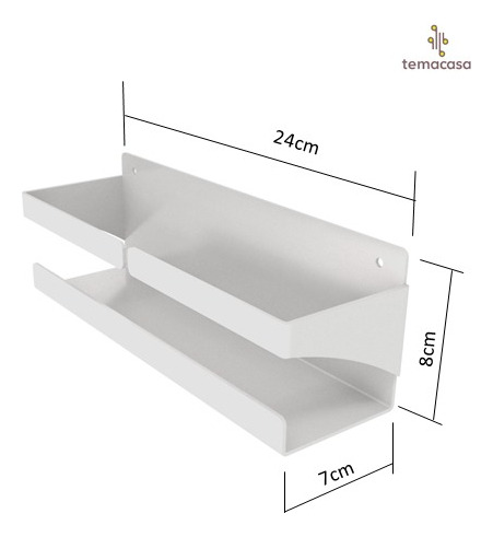 Estante Flotante Magnético Especiero Porta Objeto Tensocable