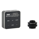 Câmera 4k 48mp Hdmi + Adaptador Para Microscópio Trinocular