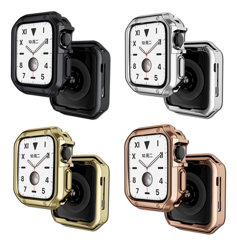 4 Fundas De Tpu Para Apple Watch Serie 8 7 Se 6 5 4 3 2 1