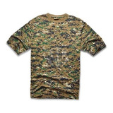 Remera Tactica Camuflada Marpat Digital Woodland Manga Corta