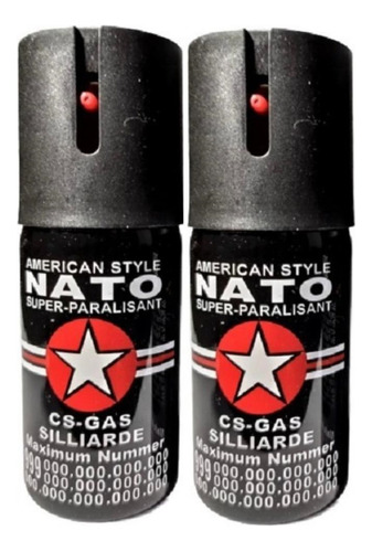 Spray De Pimenta Kit 02 X 40ml Nato Black Frete Grátis!!