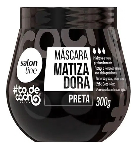 Salon Line #todecacho Máscara Matizadora Preta 300g