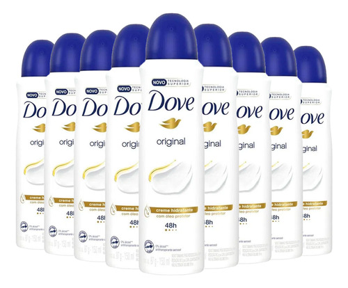 Kit Desodorante Aerosol Dove Original 150ml - 9 Unidades