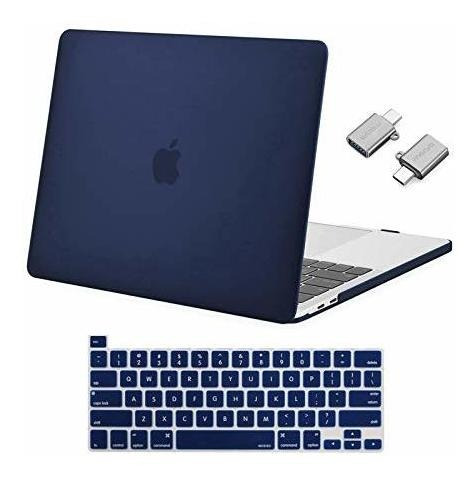 Funda Dura Para Macbook Pro 13  + Accesorios, Azul Marino