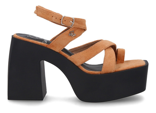 Sandalias Plataforma Camel  3515135