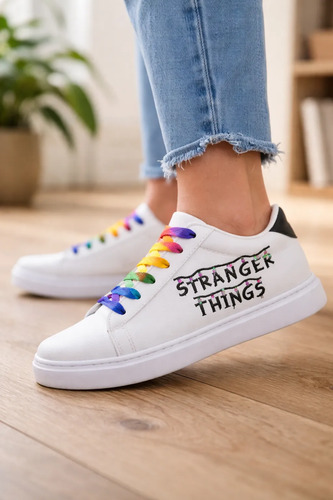 Tenis Bordado Stranger Things Foquitos Para Niños Y Grandes | Meses sin interés