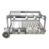 Gira Grill Tradicional Inox 5 Espetos + 3 Grelhas Argentinas