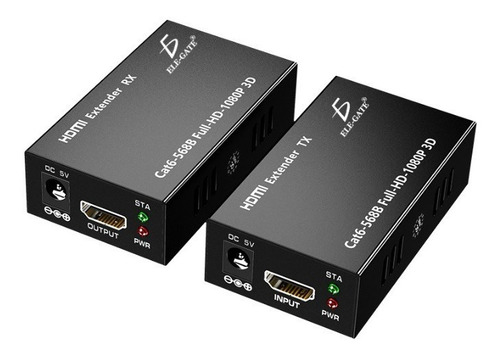 5 Par Extensores Para Hdmi Por Utp Activos 60 Metros 