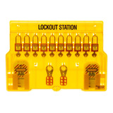 Master Lock Estacion De Bloqueo De 10 Paquetes Con Cubierta,