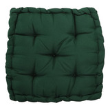 Assento Almofada Futon Turca Oxford 60x60cm - Verde Musgo Cor Verde-musgo