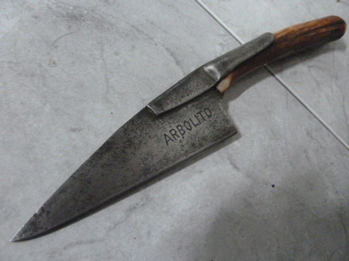 Antiguo Cuchillo Arbolito Con Vaina Tijera De Tusar 