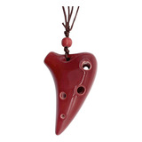 Ysbx Instrumento Musical Ocarina Alto C Cerâmico Com 6 Furos