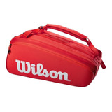 Bolso Raquetero Morral Tenis Funda Wilson 15pk Super Tour