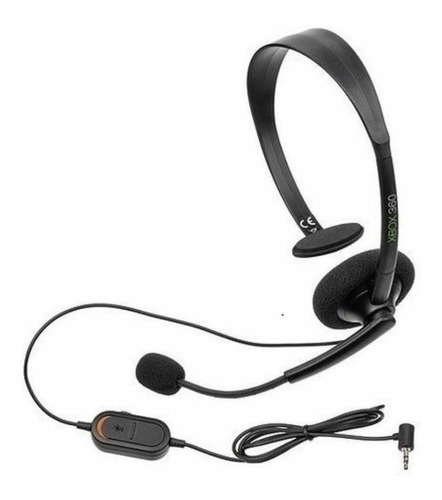 Fone Headset Com Microfone E Controle De Volume P/ Xbox 360