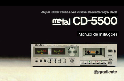 Manual Do Tape Deck Gradiente Cd5500 E Tocadiscos Dd-100q