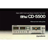 Manual Do Tape Deck Gradiente Cd5500 E Tocadiscos Dd-100q