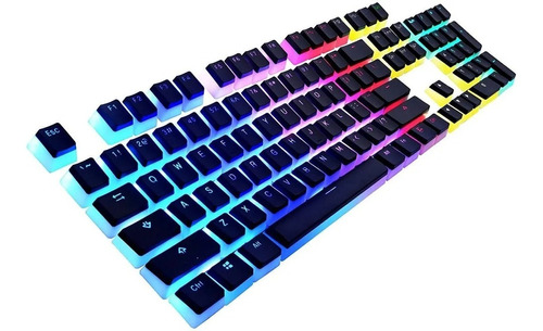 104 Pudding Keycaps Teclado Mecanico Pbt Double Shot