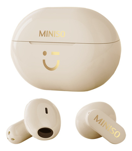 Audífonos In-ear Gamer Inalámbricos Miniso M08 M08 Beige Con Luz Led