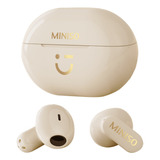 Audífonos In-ear Gamer Inalámbricos Miniso M08 M08 Beige Con Luz Led