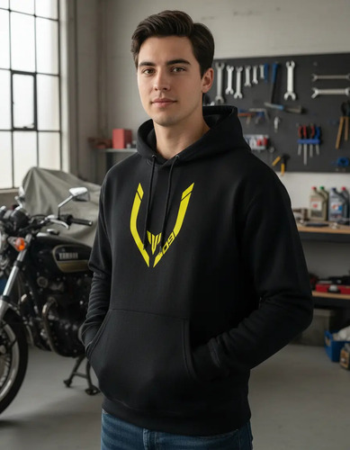 Sudadera Negra Con Capucha, Mt-09 Yamaha, Unisex, Calidad