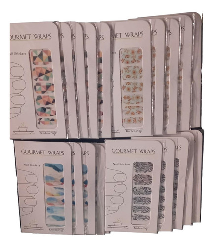 Kit De 20 Stikers Para Uñas Wraps