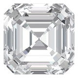 1.5 To 2 Ct Square Emerald Synthetic Clear Moissanite April 