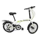 Bicicleta Plegable Firebird Curve Rodado 20 Frenos A Disco.