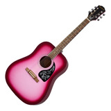 EpiPhone Guitarra Acústica Hot Pink Pearl