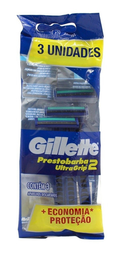 Aparelho Gillette Prestobarba Ultragrip 2 C/3 Unidades