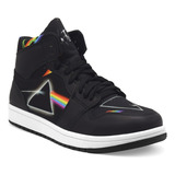 Tenis Negro Pink Floyd Dark Side Of The Moon Merch Hi Top