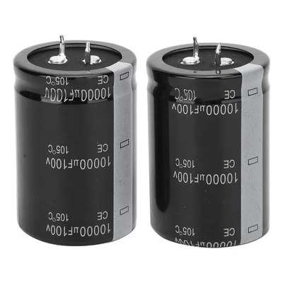 Condensador Electrolítico 10000uf 100v, 2 Piezas, 35x50 Mm