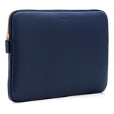 Capa Sleeve Macbook 13,3  Iplace, Linha Pampas Couro Marinho