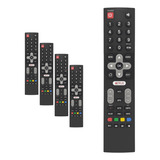 Kit 5 Controle Remoto Compatível Tv Philco Smart Tv Led