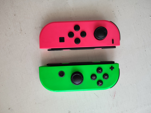 Controles Nintendo Switch Rosado Neon Y Verde Neon