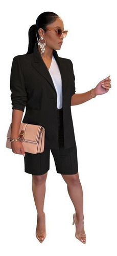 Women's Suit Shorts Casual Work Clothes Gift .