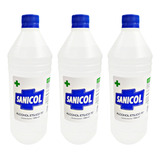 Alcohol Etilico Fino 70 Vol (70-30) Sanicol Kit X 3 Litros