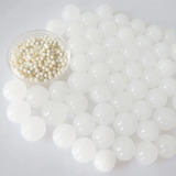 250 Gr Perlas Hidrogel Blanco Decoración 7-8mm Orbeez Blanco