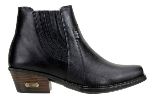 Botina Bota Country Texana Em Couro Legitimo Capelli Boots