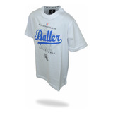 Remera Kids Royalty Blanco Baller Brand