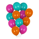 Set 12 Globos Colores Surtidos Fauna Chilena Palms