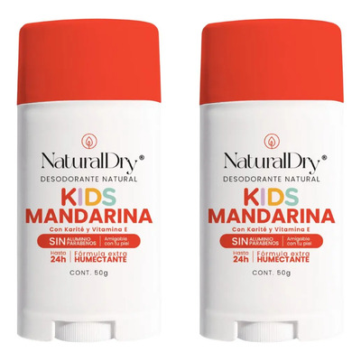 2 Desodorantes Niños En Barra Natural Unisex - Kids - Mandar Mandarina | MercadoLibre
