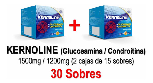 Kernoline Glucosamina Condroitina 15000/1200mg Con 30 Sobres