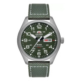 Relógio Orient Automático Verde Militar F49sn020 E2ep