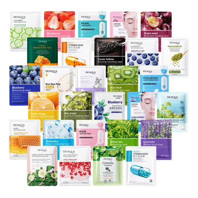 Pack De 100 Mascarillas Faciales Bioaqua De Tela Tipo De Piel Mixta | MercadoLibre