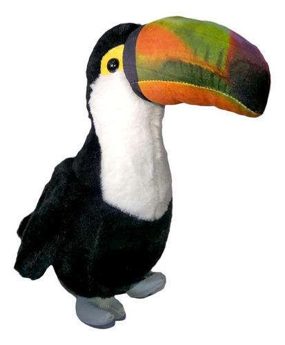 Juguete Peluche Tucan Negro Con Chupon