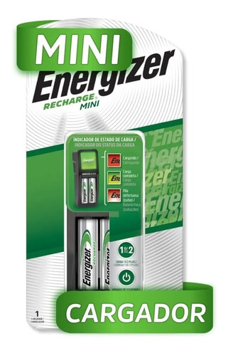 Cargador Pilas Baterias Energizer Recargables + 2 Piezas Aa