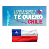 Mascarillas De La Bandera De Chile Pack 20 Unidades
