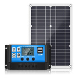 Kit De Panel Solar De 180 W, Cargador De Batería De 12 V Con