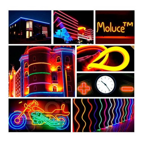 Mangueira Fita Led Neon Flex 10m Rgb 220v C/ Controle Remoto