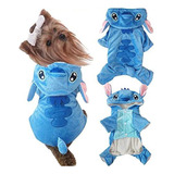 Ropa Para Mascotas Stitch, Abrigo Con Capucha, Chamarra, Cha